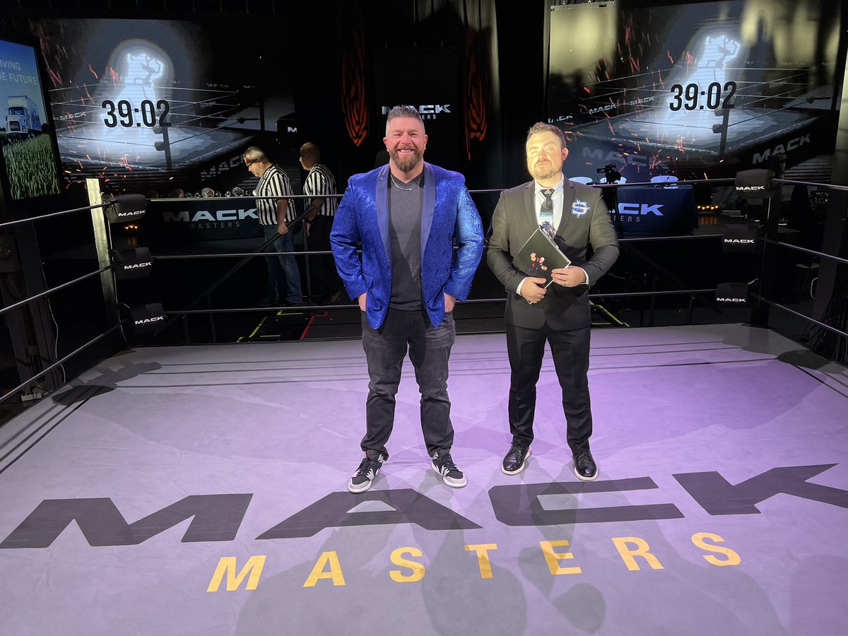 SoSaysShernoff's tweet photo. Getting ready to go live at 9am for @MackTrucks #MackMasters!
I love the spotlight but may have a little too much spotlight on me….
https://t.co/mRCGJQ9w3O https://t.co/PPd9Ic9uPt