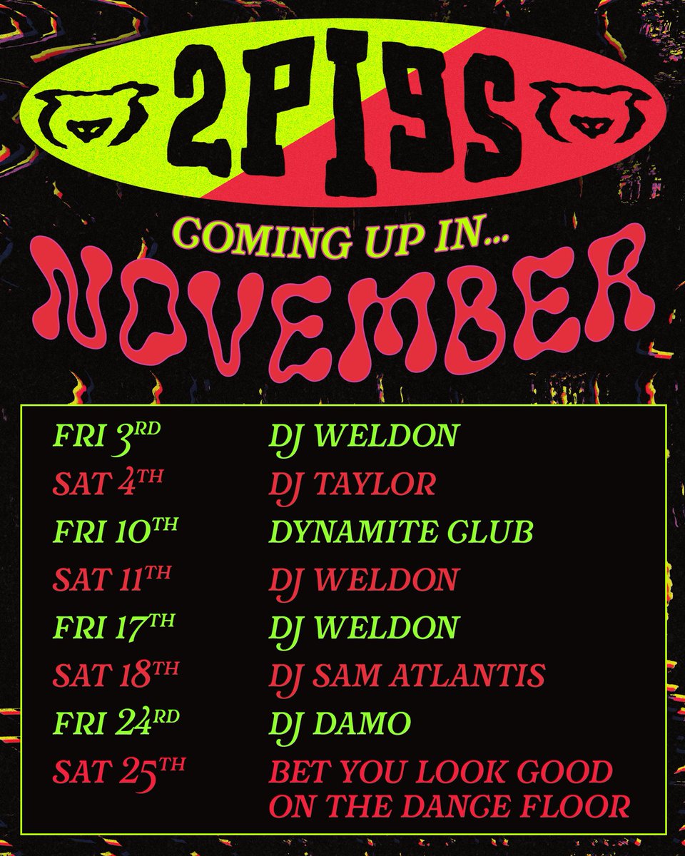 Coming up in November…