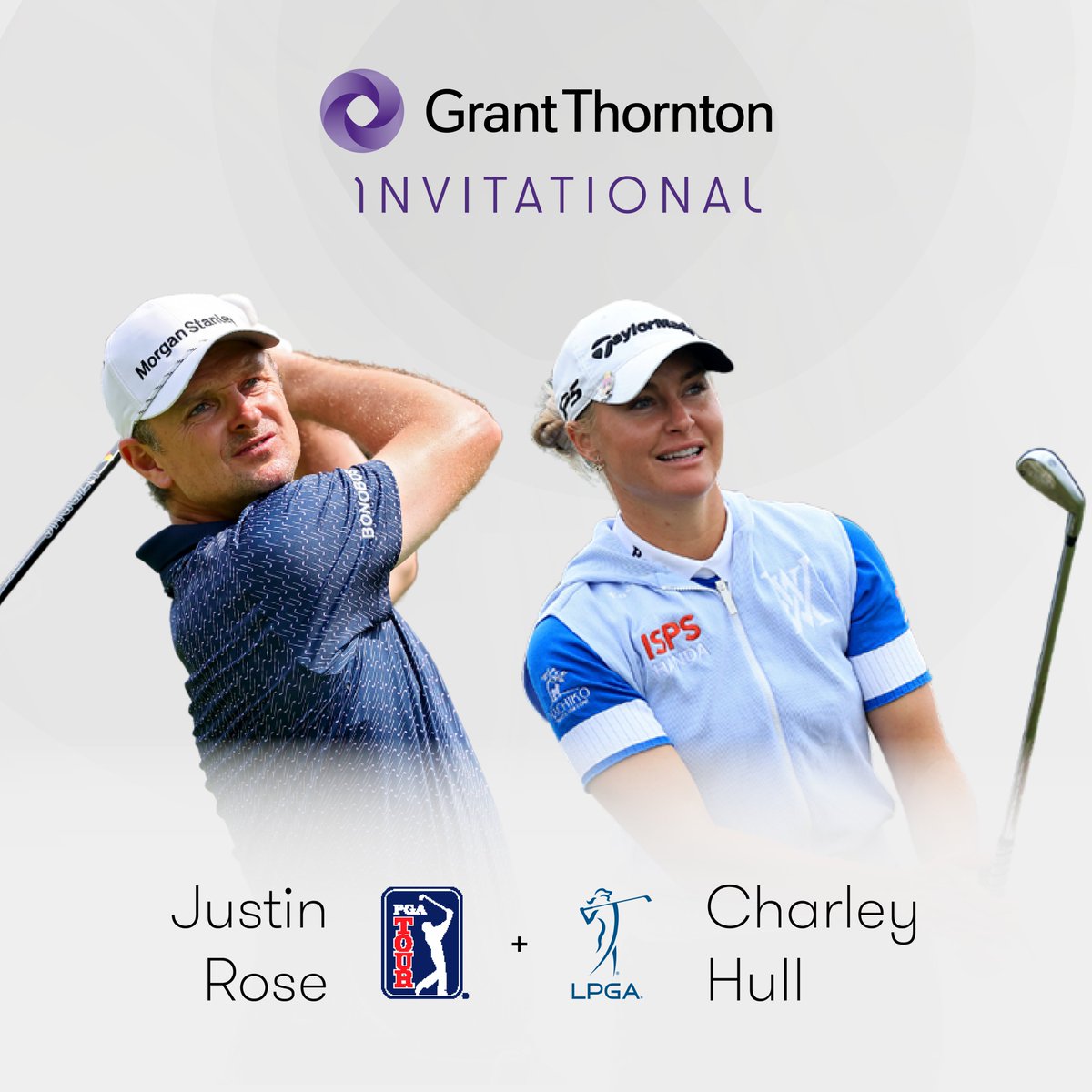 BREAKING: Justin Rose and Charley Hull look to build off their Ryder Cup and Solheim Cup victories and will team up in an all-England pairing for the Grant Thornton Invitational! 🏴󠁧󠁢󠁥󠁮󠁧󠁿