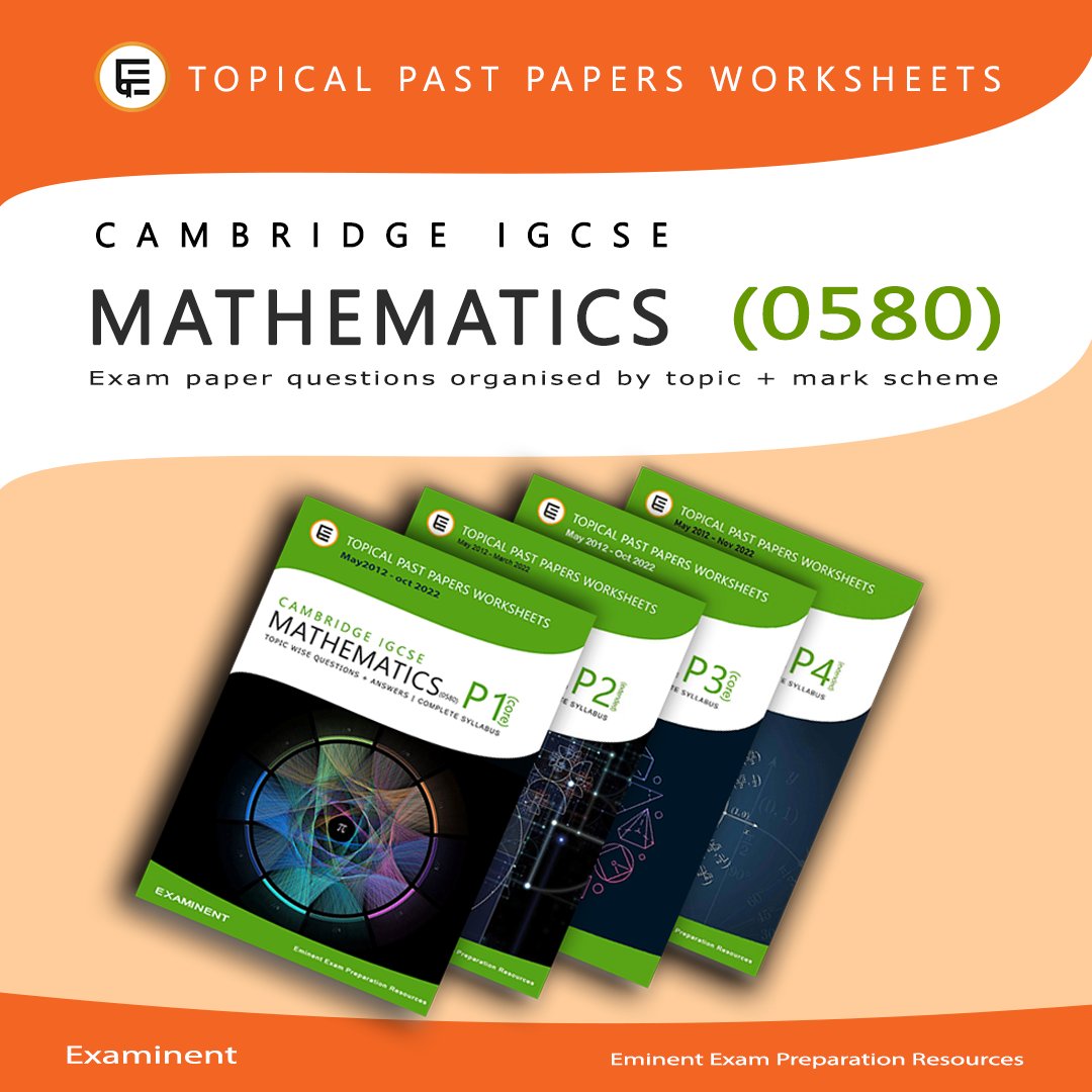 examinence's tweet image. 📚🌟 Ace IGCSE Maths Exams with our Ultimate Cambridge IGCSE Mathematics (0580) Topical Past Papers Compilation! 🧮✅ Boost your confidence, conquer your exams! 📈 Available at:
examinent.com/bookstore/shop…
Don&apos;t miss out! 🏆💪

#igcsemaths #exampreparation #igcse #mathematics #maths