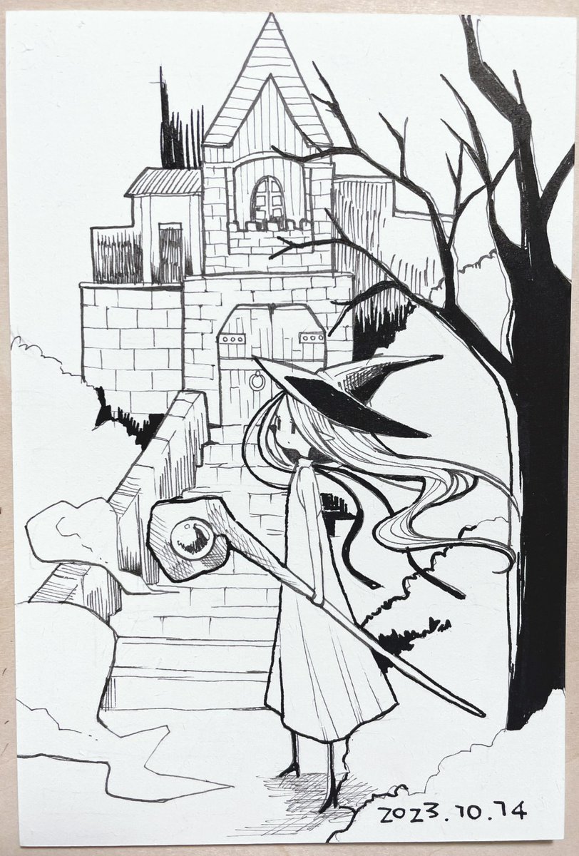 いんくとぉばぁ
「城」
#インクトーバー
#Inktober
#inktober2023
#kuretake_inktober2023
