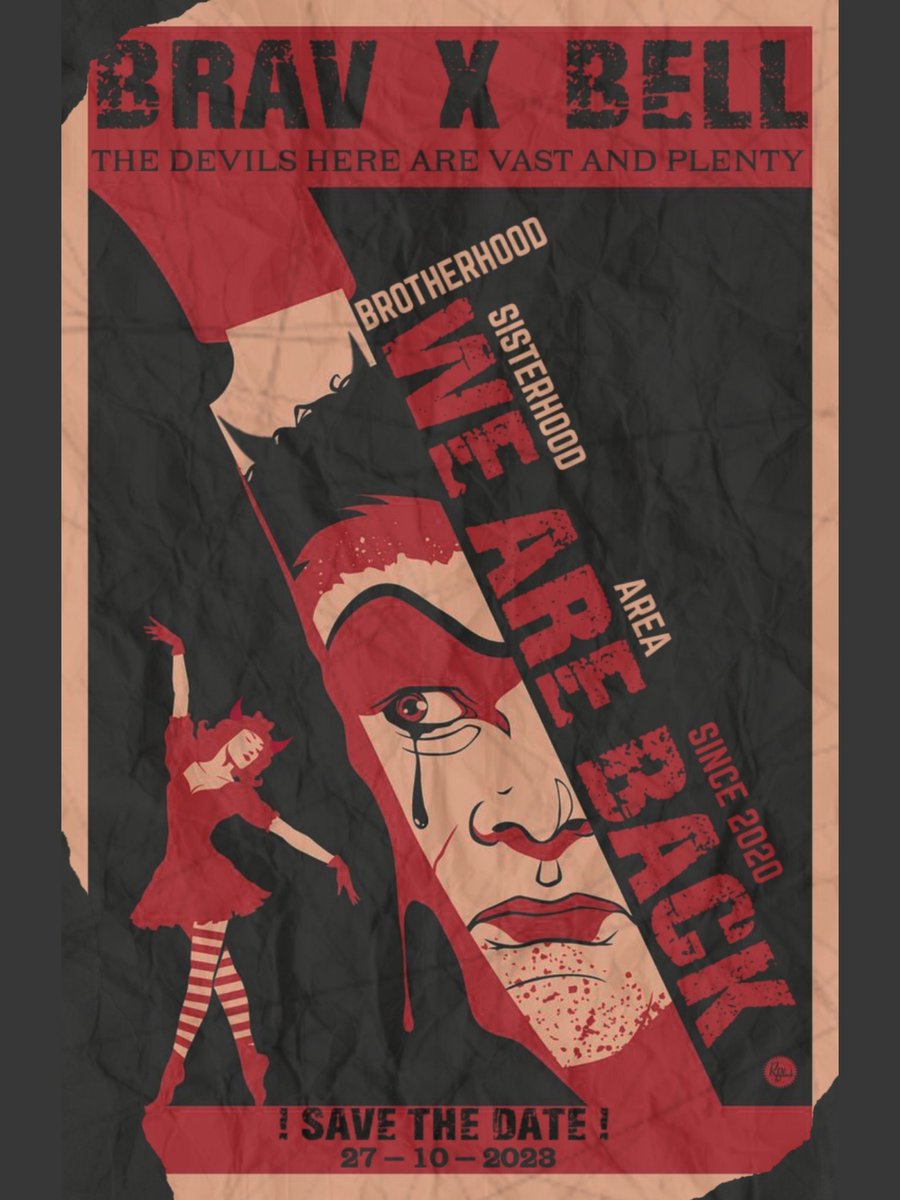 Are you ready for the enigma that awaits?
                            
                         𝗖𝗢𝗠𝗜𝗡𝗚 𝗦𝗢𝗢𝗡

𝗕𝗥𝗔𝗩𝗕𝗘𝗟𝗟, the enigmatic rendezvous where angels and devils cross paths. 
          
Prepare yourself, for the arrival of them.