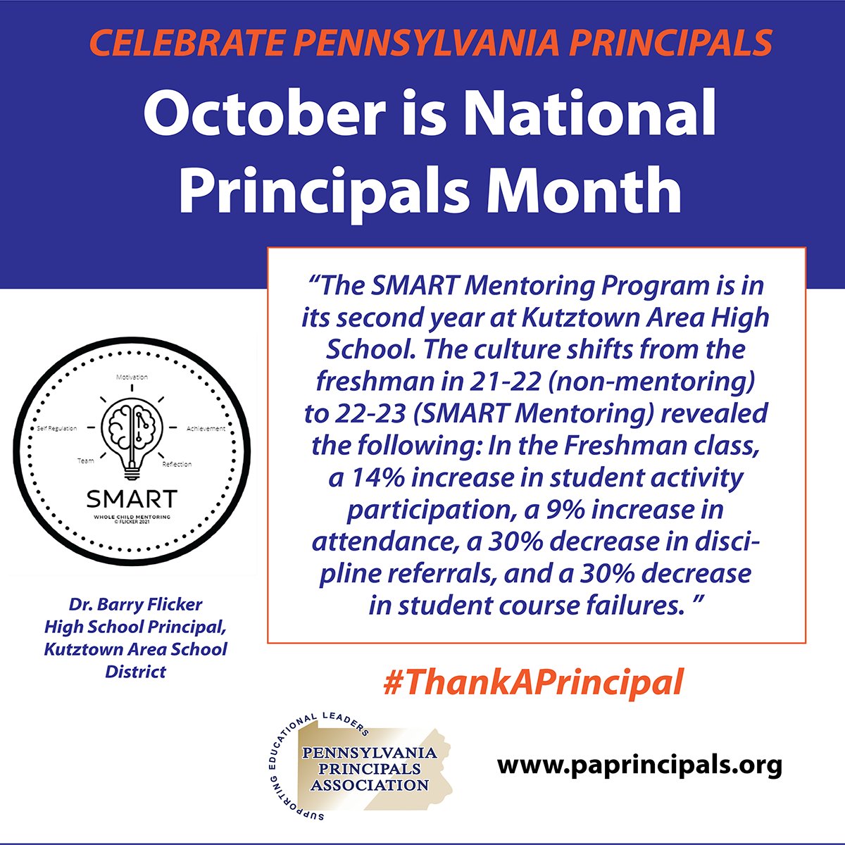 National Principals Month is an essential opportunity to express gratitude and support for the impactful leadership of PRINCIPALS. It reinforces their significance in shaping the academic journey of countless students. #ThankAPrincipal #PAPRINCIPALS @NAESP @NASSP @KutztownASD