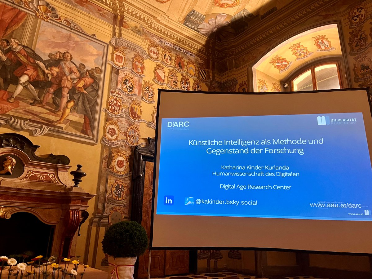 Künstliche Intelligenz an wunderschönen Orten: 
Festvortrag beim 42. Österreichischen Archivtag zu Digitalisierung, Erschließung und KI im Archiv 
Vielen Dank für die Einladung und den inspirierenden Austausch @VOeA_at 
➡️voea.at/wp-content/upl…