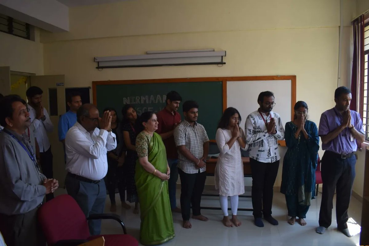 Nirmaanbmsce's tweet photo. An unforgettable celebration of tradition and technology!
 Our Nirmaan Pooja and Website Launch were a resounding success. 
A heartfelt thank you to our dedicated faculty for their unwavering support.
#letsnirmaan #dreamnirmaan #civilengineering #bmsce #techfest #nirmaanisce23 https://t.co/KdFJTdajd5