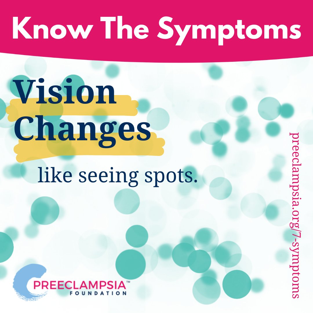 Knowing the signs and symptoms of preeclampsia and related conditions can save your life. Share these on your own profile to help raise awareness! #preeclampsia #maternalhealth