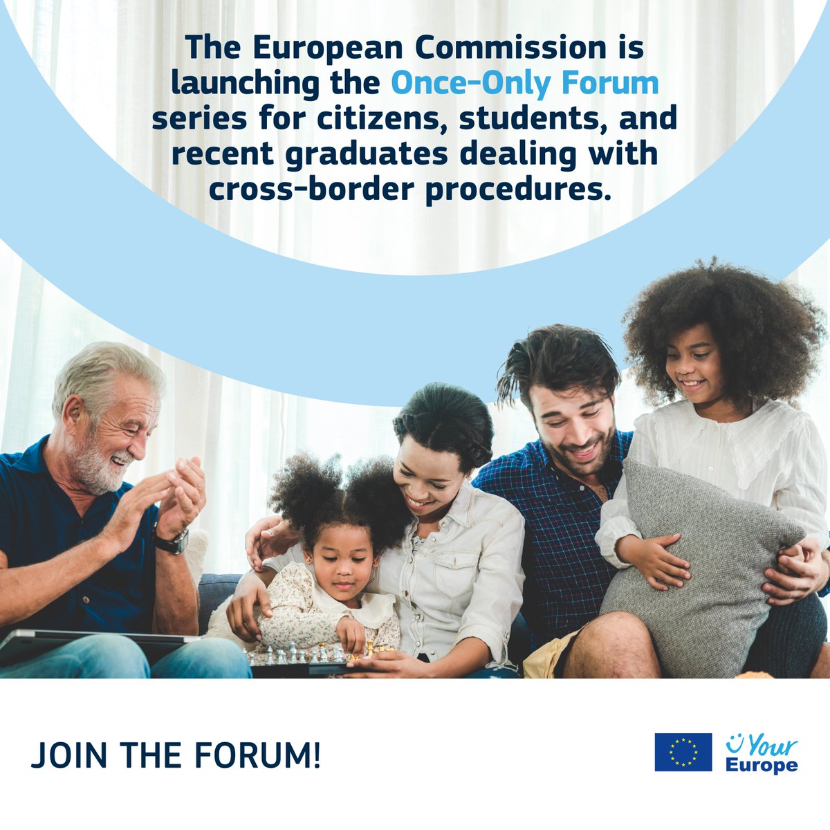 🤔 Have you experienced administration issues  📋when moving, working or studying abroad? 
 
🇪🇺 Join the #OnceOnly Forum to share your experiences and help us improve cross-border procedures 👇

europa.eu/!dPYYJx
