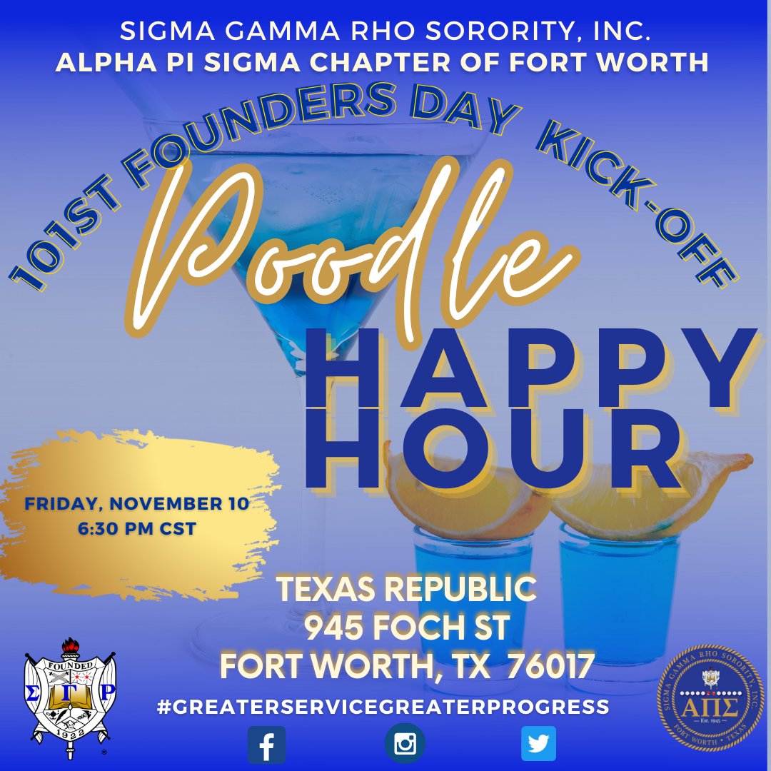 Join us as we kick off Founders Day Weekend! 💙💛