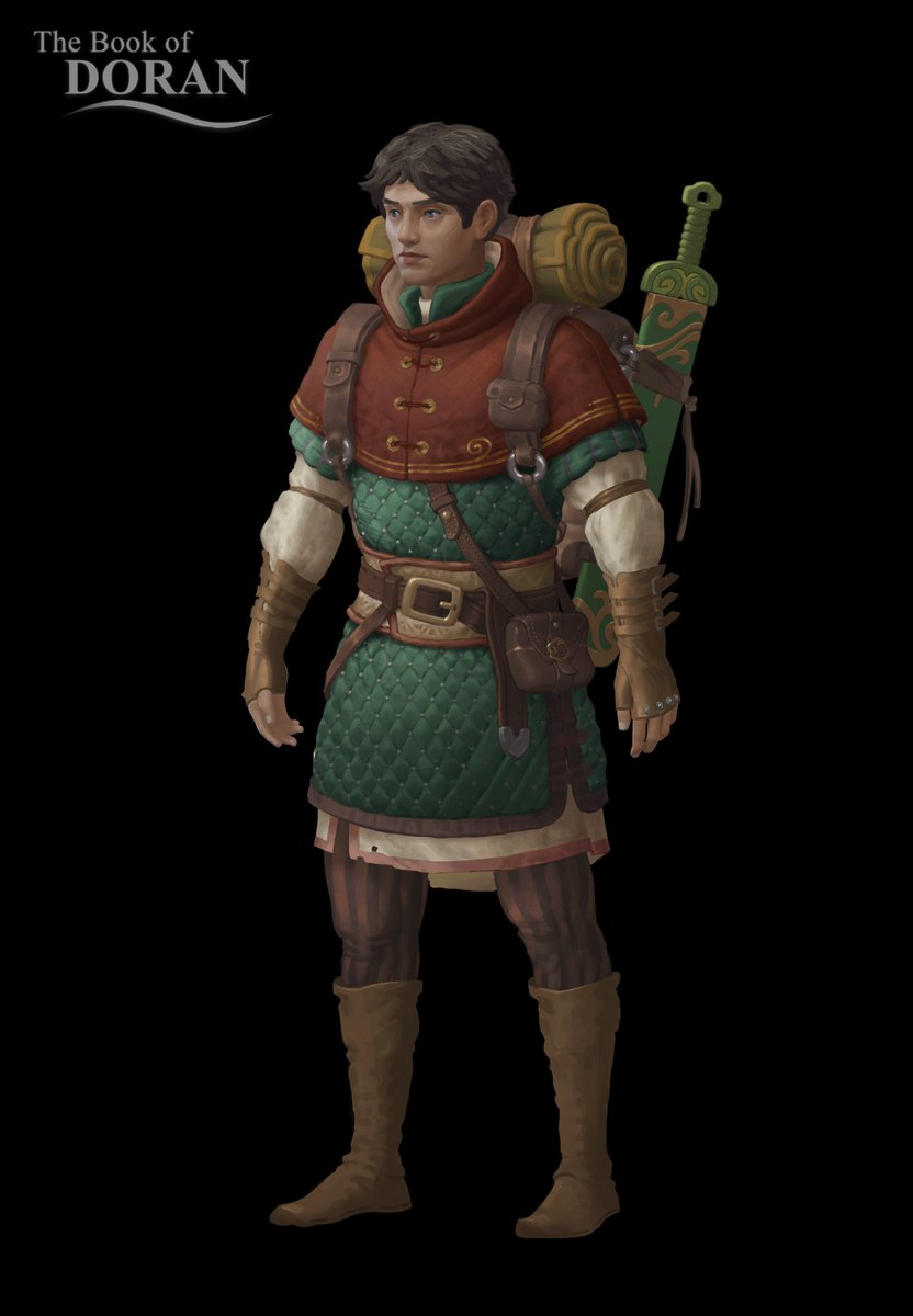 Elizar526's tweet photo. Doran the traveller. Character concept https://t.co/fXCbSrvWjE