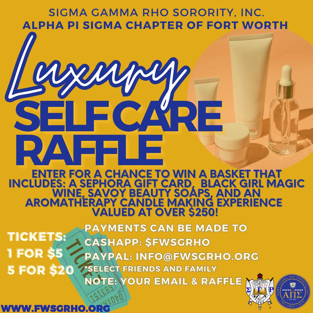 Get into your soft era by treating yourself to a self care basket! Purchase your tickets today!
