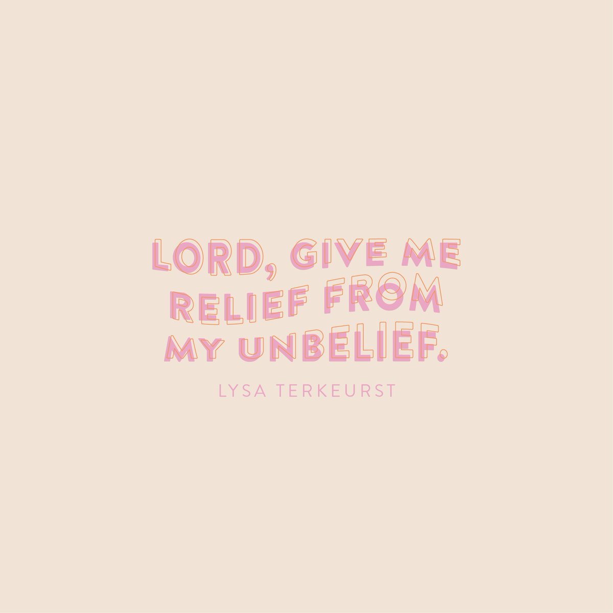 LysaTerKeurst's tweet photo. We don’t have to know all the details. We don’t have to know the whys and the hows. But we can trust Jesus will accomplish His purpose. Even if our circumstances aren’t good, His purpose always is.

Oh Lord, give us relief from our unbelief. https://t.co/xXvW4n4Bip