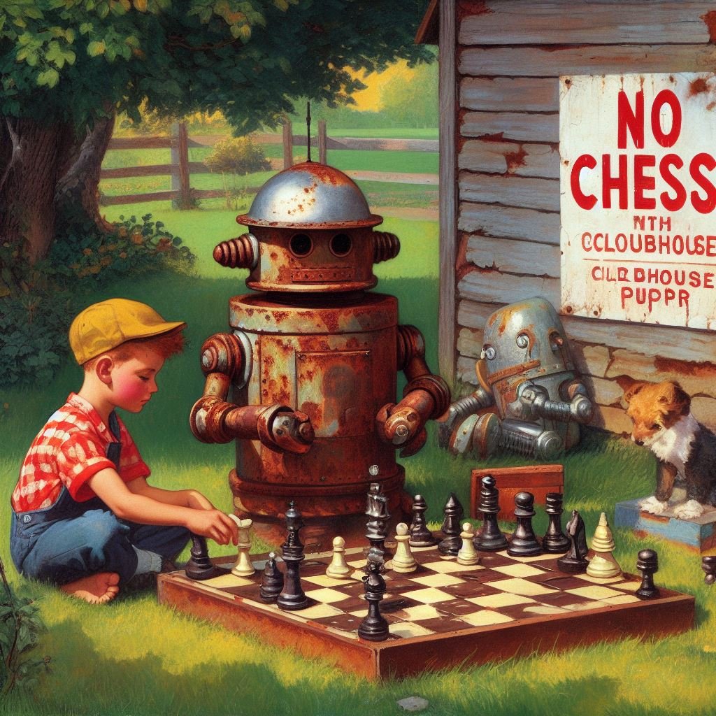 addict3d2findom's tweet image. &quot;No Chess Zone&quot; ♟️
#aiart #aichess #airobots