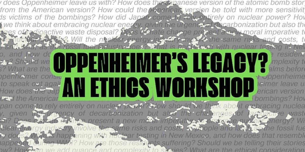 Join us tonight for 'Oppenheimer’s Legacy,' a collaborative, interactive ethics workshop using the film Oppenheimer to explore questions of ethics in science, storytelling, history, and energy policy. Read more and register: arts.columbia.edu/events/oppenhe…