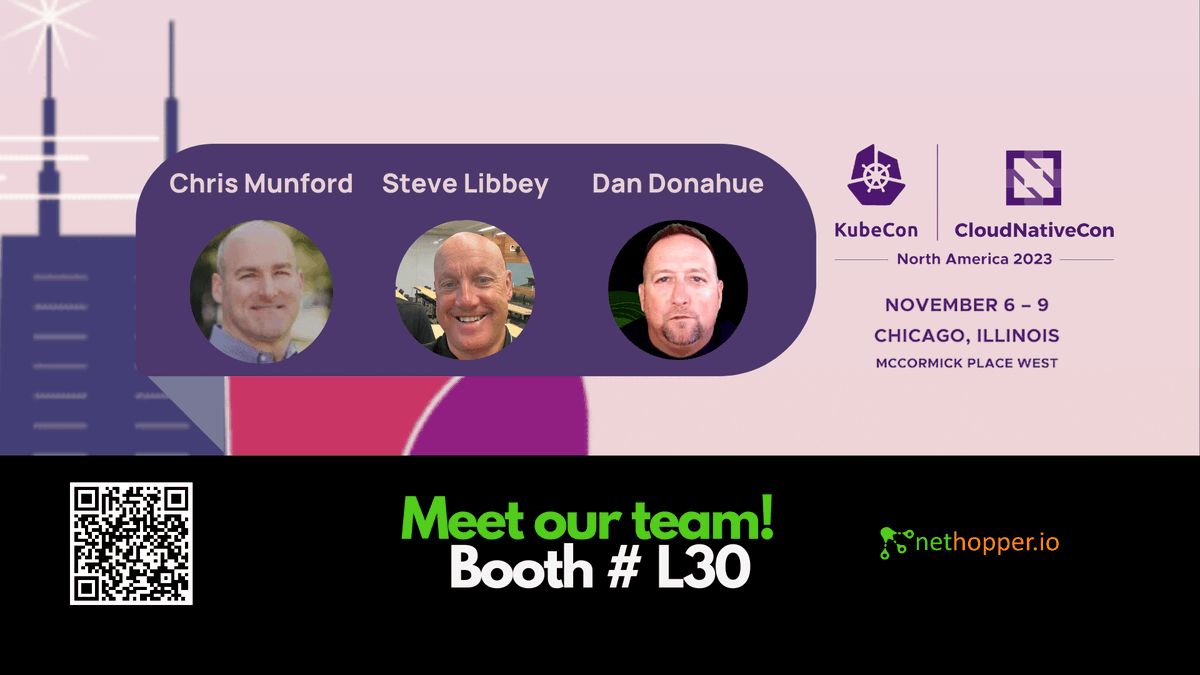 @nethopper10 team is looking forward to  @KubeConCNCNA in Chicago! Stop by booth L30 & meet @ChrisMunford4 @ddonahuex Steve Libbey

einpresswire.com/article/663665…

#Kubernetes #KubeCon #CNCF #platformengineering #DevOps #multicloud #GitOps #AmazonEKS #OpenShift #SUSERancher #Mirantis