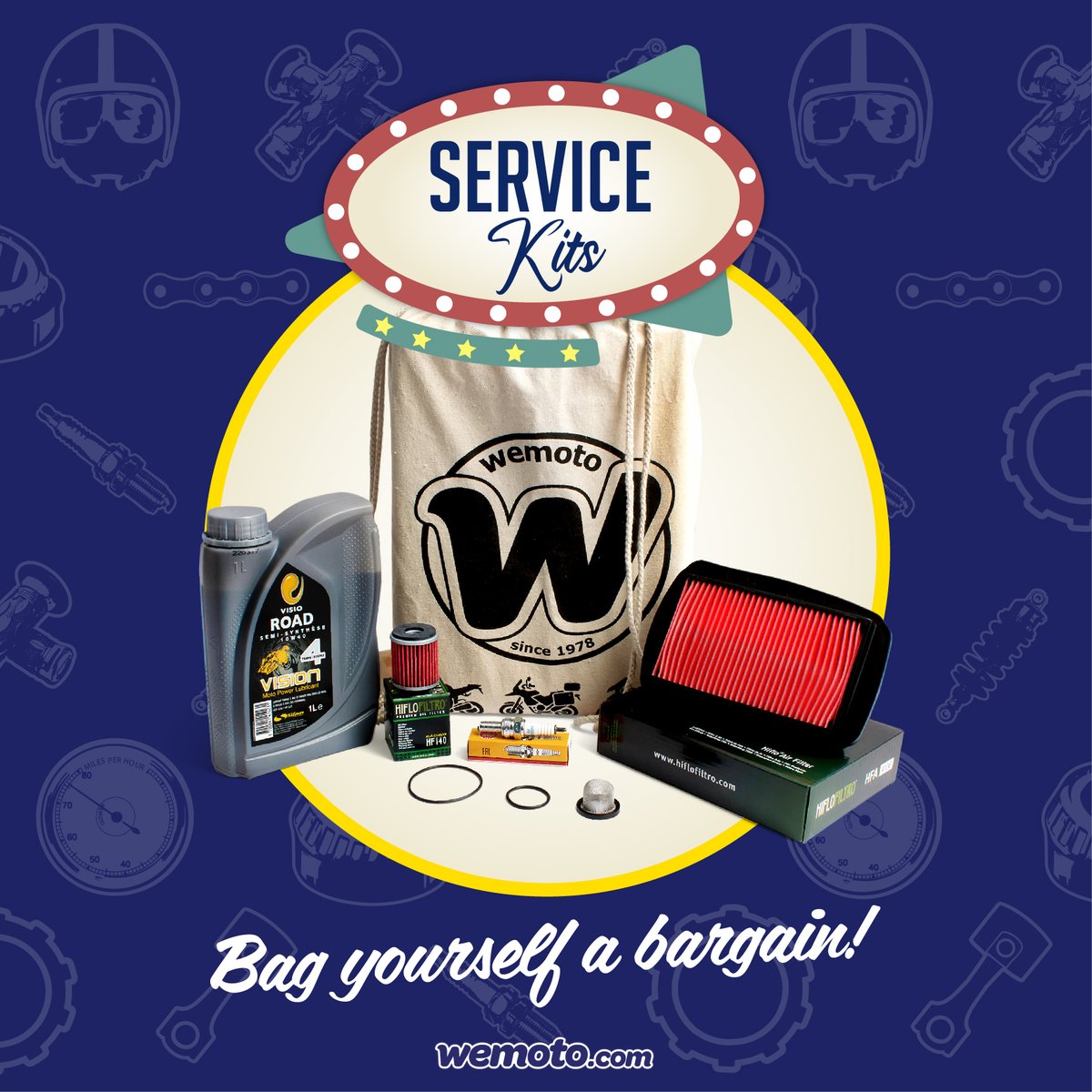 wemoto's tweet image. 💰Save with our Service kits! Find a complete kit for your bike ...just enter your bike details on our website at wemoto.com
.
.
#wemoto #servicekit #motorcycleparts