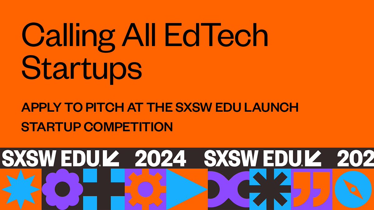 Bird_Eproject's tweet photo. Pitch your #edtech startup at #SXSWEDU! Applications for the 2024 Launch Startup Competition are now open until October 27 https://t.co/FpUpEZ9szq https://t.co/fHC2Hvvfup