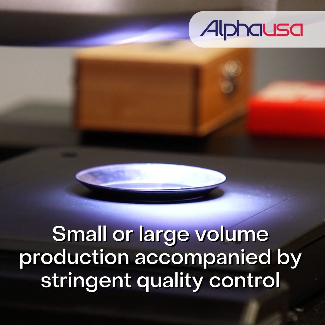 AlphaUSAco's tweet photo. What are your production needs? One piece to one million, we can help you. Experience our exacting manufacturing process for your next run. https://t.co/91iiFV6RMw https://t.co/OfICEqn0W7