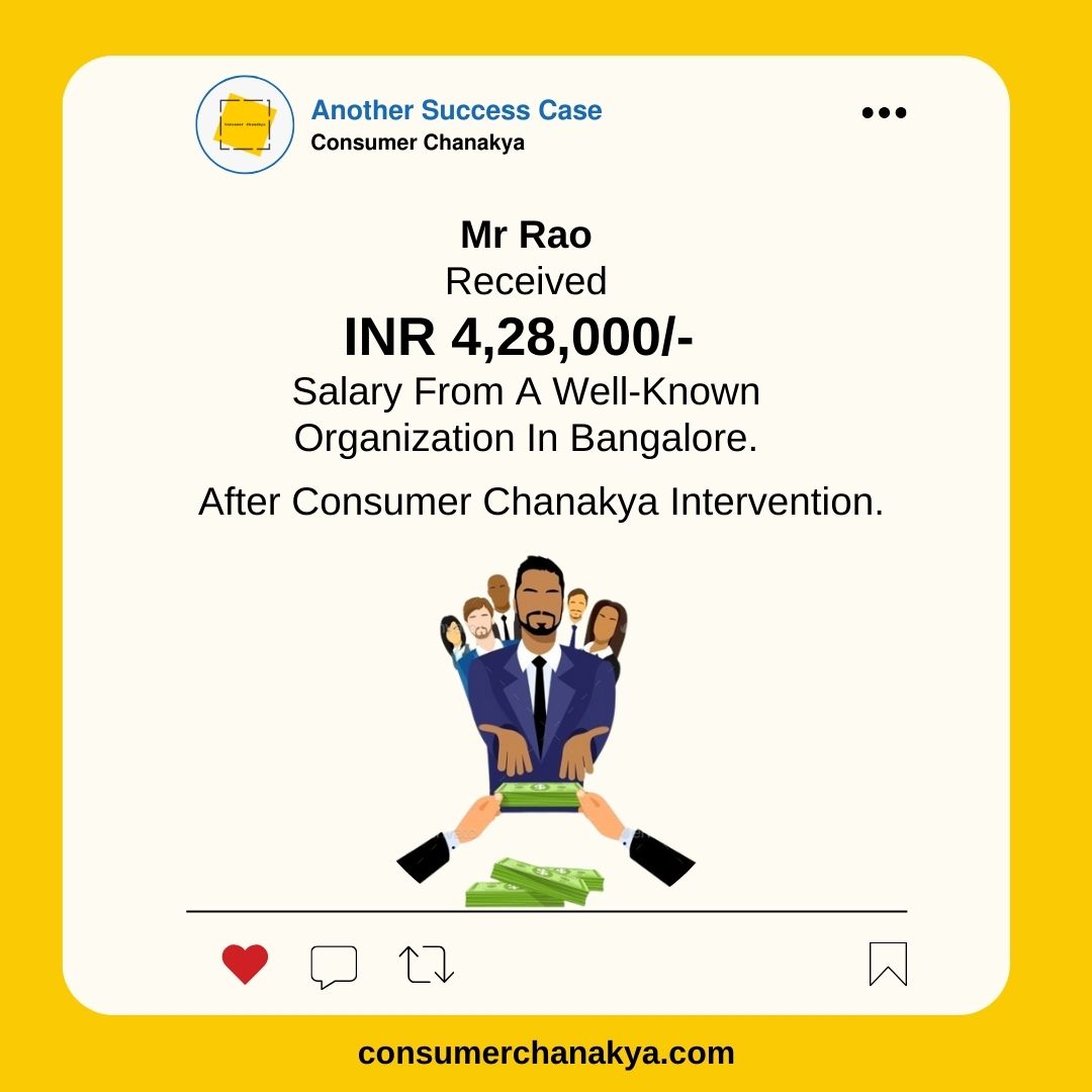 consumerchankya's tweet image. Mr Rao received INR 4,28,000/- in salary from a well-known organization in Bangalore.

Read the full story on Consumer Chanakya WordPress: 

consumerchanakyablog.wordpress.com/?p=2469

#consumerchankaya #consumercomplaints #consumeralert #consumerawareness #consumerchoice #consumer #consumerism