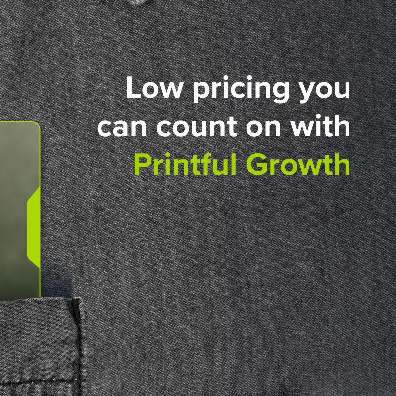 Printful's tweet photo. Get up to 30% lower prices, product branding discounts, and other benefits! Get your key to success: the Printful Growth membership.