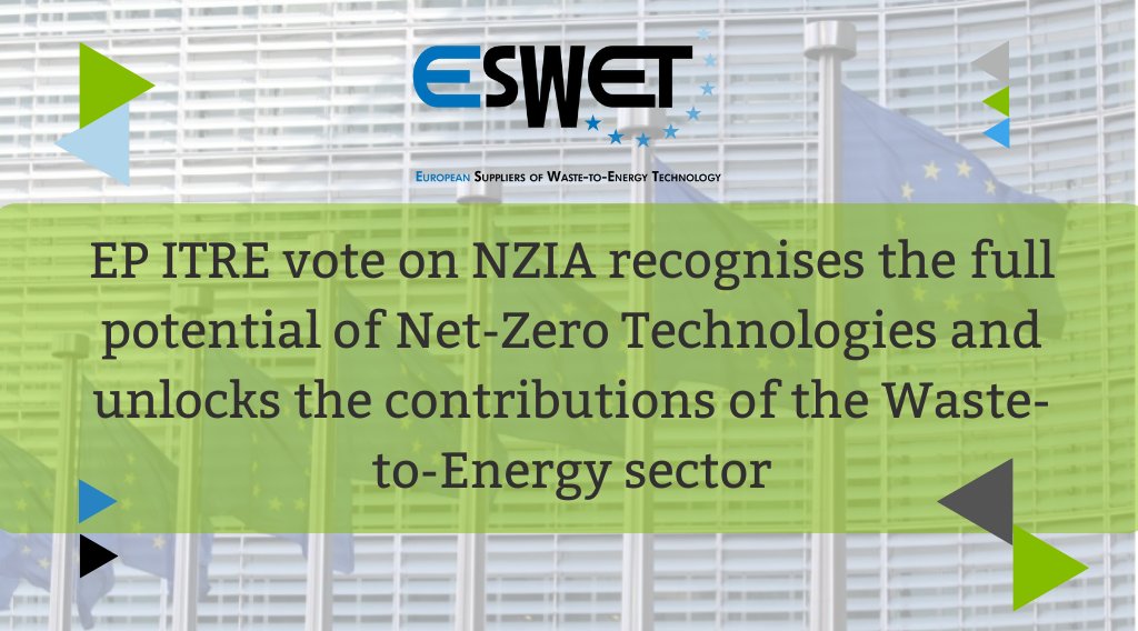 ESWET (@eswet_eu) on Twitter photo 📢Today the <a href="/Europarl_EN/">European Parliament</a> ITRE Committee adopted the NZIA draft report with 43 in favor, 12 against, and 3 abstentions.
👏This is a huge step toward a more resilient, technologically advanced, and climate-change driver European Union.
Full press release👉bit.ly/3SdKhit 📢Today the <a href="/Europarl_EN/">European Parliament</a> ITRE Committee adopted the NZIA draft report with 43 in favor, 12 against, and 3 abstentions.
👏This is a huge step toward a more resilient, technologically advanced, and climate-change driver European Union.
Full press release👉bit.ly/3SdKhit
