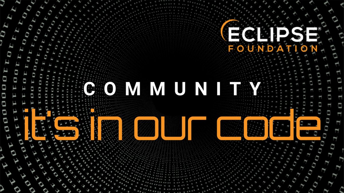 EclipseFdn's tweet photo. With over 350 member organizations and thousands of project contributors, the Eclipse Foundation is the place to collaborate on #opensource software. 

Community, #ItsInOurCode. https://t.co/c0beMy84pN