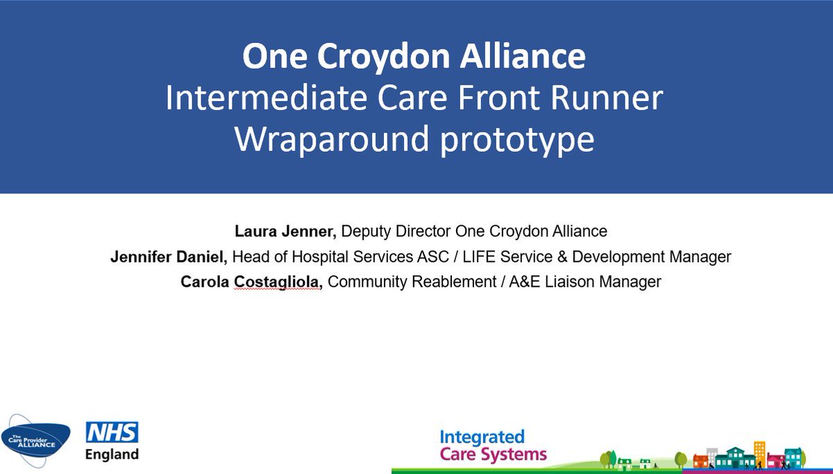 CPA_SocialCare's tweet photo. Next up on our #ICSLearningNetwork webinar, One Croydon Alliance showcasing its model of partnerships working.
@croydonhealth @integratedNHS https://t.co/Ptos6SvTLh