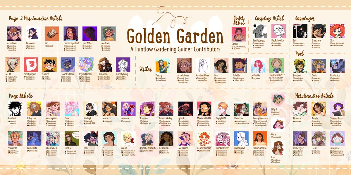 💛💚 CONTRIBUTOR LINEUP 💚💛

In order to make a zine, you need talented people! Please join us in welcoming all 66 of our contributors, who we have no doubt will change how think and breathe Huntlow. #huntlow #toh #theowlhouse