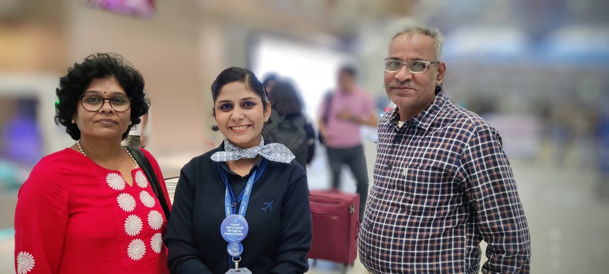 ToxicEcstasy's tweet photo. Met an exceptional assistant who's deaf-mute yet she helped my parents with self check-in and luggage kiosk effortlessly at Delhi T1 airport. True example of Inclusivity and empowering everyone. Kudos to  @IndiGo6E . Give her a raise! https://t.co/Pwi5fCwUFM