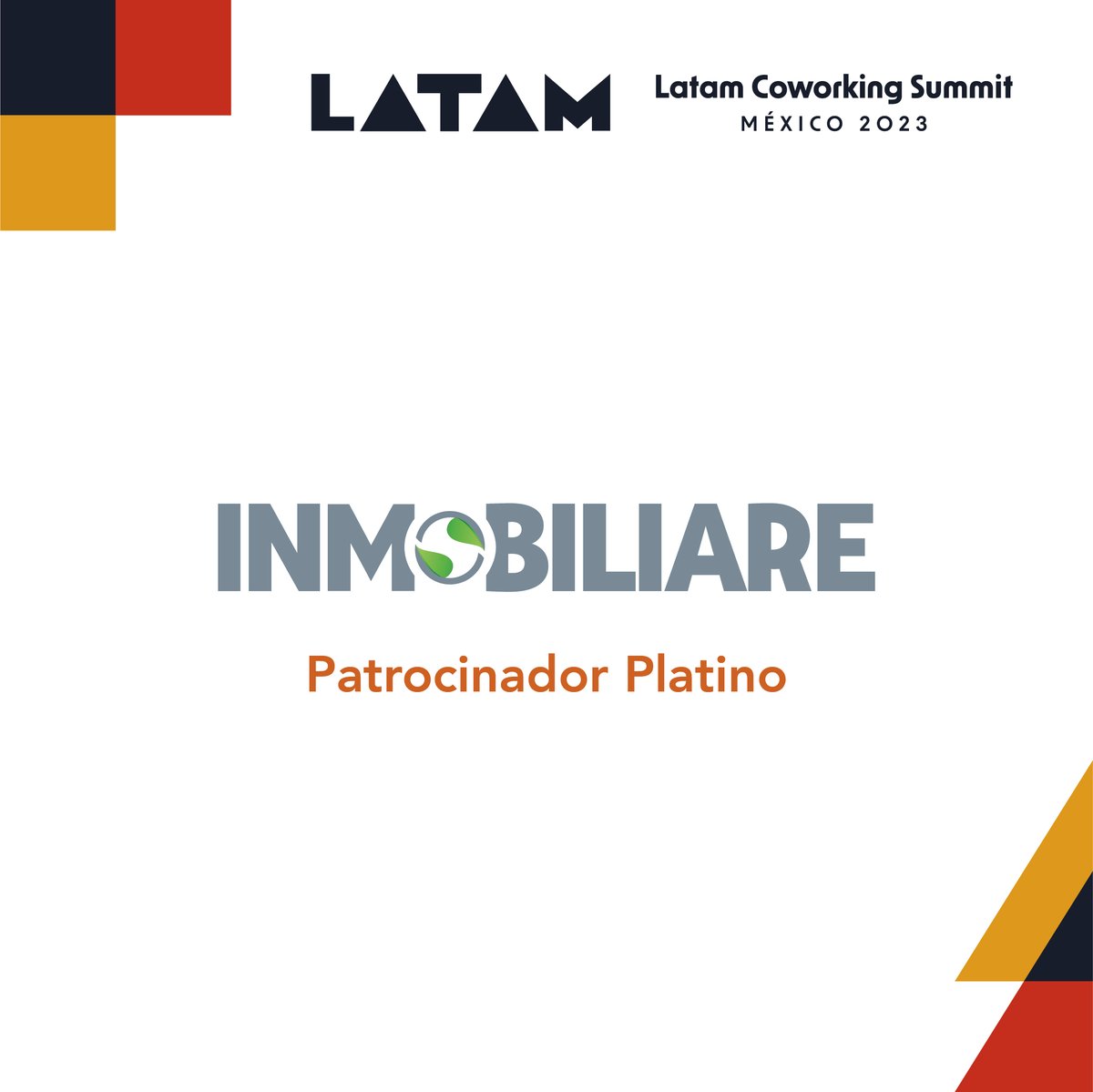 ¡Gracias a <a href="/INMOBILIARE/">INMOBILIARE</a> por ser Patrocinador Platino de #LCS23! Plataforma especializada del sector inmobiliario que realiza congresos internacionales de alto perfil en México y EUA. Conoce más en inmobiliare.com👈🏽
🔜¡Asegura tu acceso a #LCS23 en latamsummit.co!