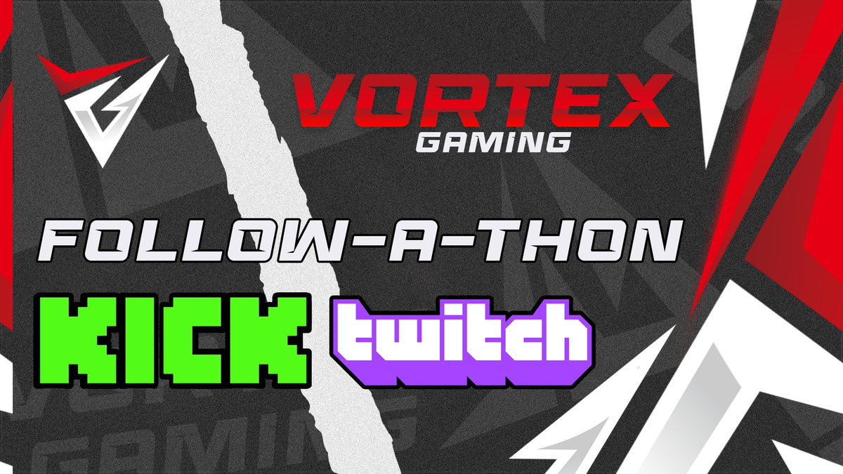 FOLLOW-a-THON

We are hosting another event as our last one was so successful!

Saturday 28th October - 8:30pm UK time.
HOST - <a href="/GoDz_EU/">Cloudnone</a>
twitch.tv/godz__eu

To get involved, join the Discord and come say hi!
Discord.gg/Vortex-Gaming

#streamers #StreamerCommunity #community
