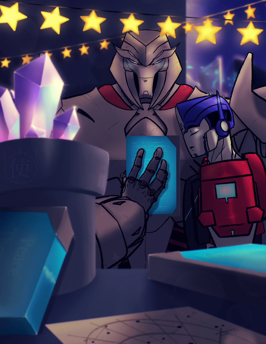 I FINALLY GET TO POST MY CONTRIBUTION TO <a href="/SoCZine/">SliceofCybertronZine</a> 

It was so fun to do, probably my best and fav piece yet I have done of the bois☺️ #Megop