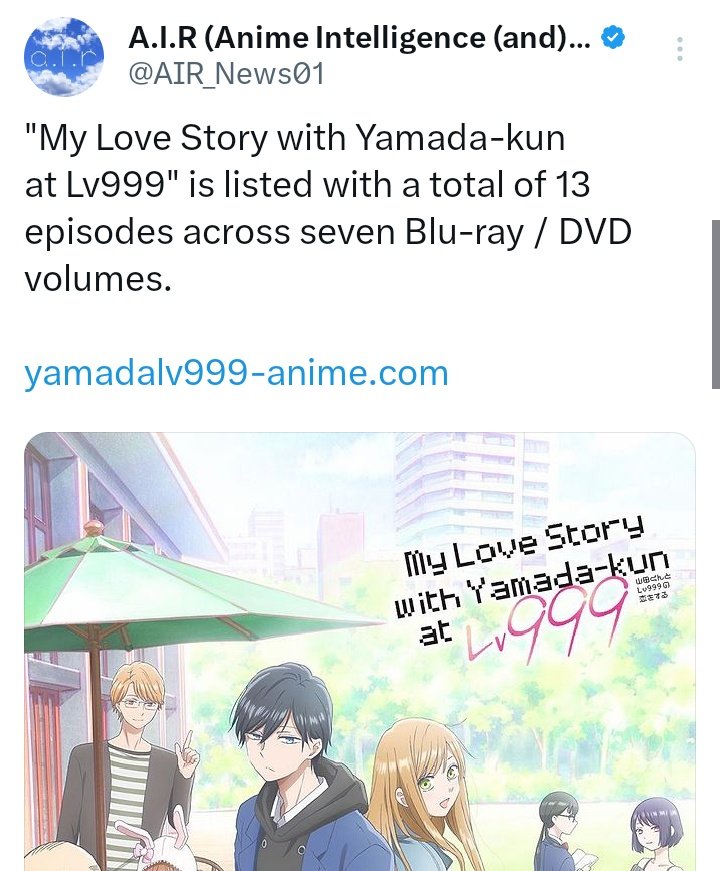 Blu-ray&DVD Volume 1, My Love Story with Yamada-kun at Lv999