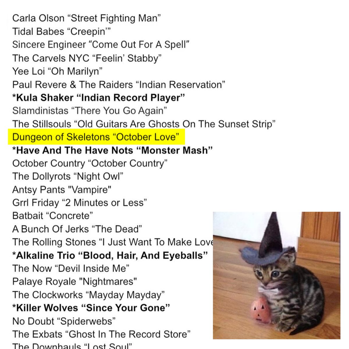 dungeonofskelet's tweet image. THANK YOU Rodney Bingenheimer for spinning our song #octoberlove on 10/15&apos;s episode &quot;October Love&quot; &amp;amp; 10/22&apos;s episode &quot;Rockin&apos; Horror&quot; on @littlesteven_ug @SIRIUSXM. We were STOKED to see an episode named after our song! What an honor. Thx @hollywood_julio #powerpop #patterns