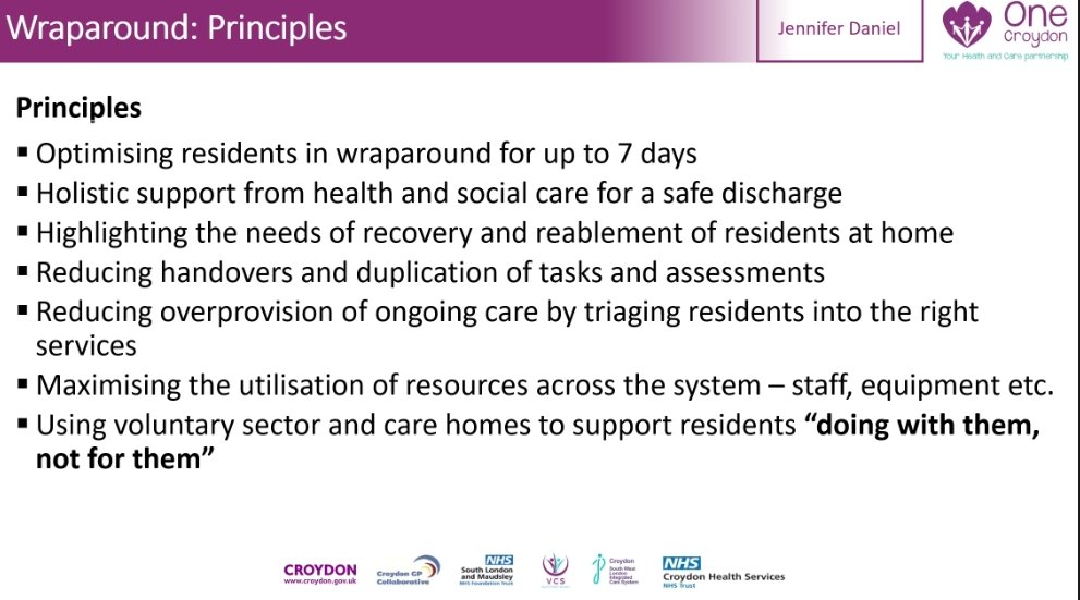 CPA_SocialCare's tweet photo. Jennifer Daniel, Head of Hospital Services ASC / LIFE Service & Development Manager explains the principles of 'Wraparound care'
#ICSLearningNetwork
@integratedNHS @croydonhealth https://t.co/mLRpV0QqEn