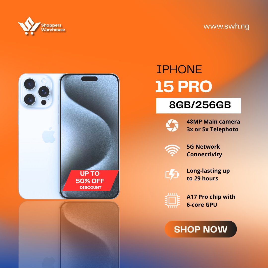 shoppers_swh's tweet photo. The iPhone 15 is here, and it's brilliant!

Experience every detail in a whole new way, with a stunning display, a powerful processor, and an advanced camera system.

Order yours today at https://t.co/pFvfGO4ISQ

#iPhone15ProMax #MFA2023Retreat #Lakers  #ordernow #marketplace https://t.co/YZWCvL9nNk
