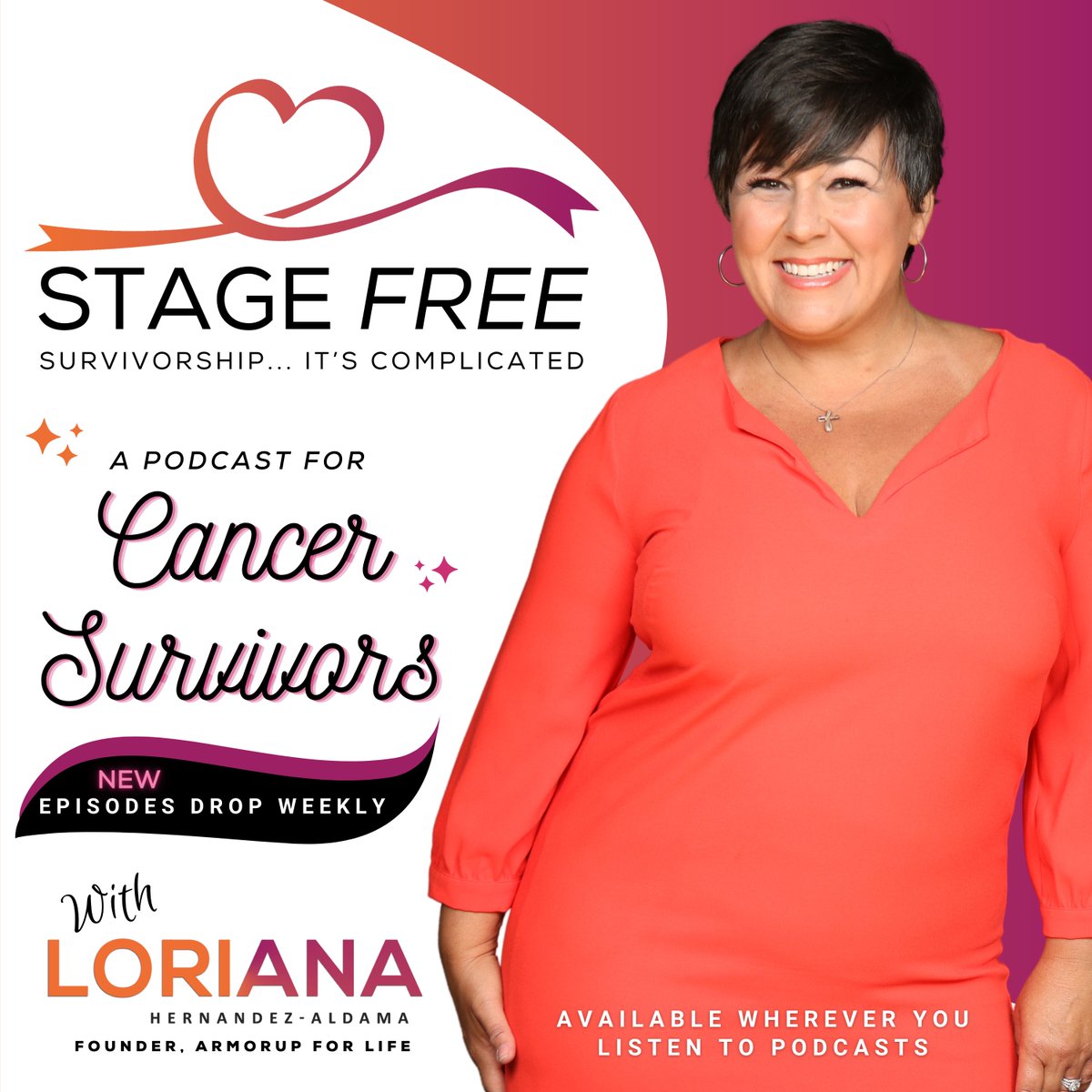 I'm delighted to share my new podcast for cancer survivors called Stage Free.  Mastering survival isn't easy, but knowledge is power. Tune in weekly as I ask talk with leading oncologists and experts to the get answers you need to thrive.

armorupforlife.org/our-work/stage…