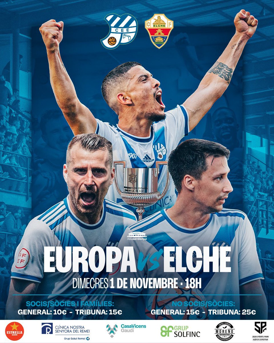FutbolCat_Radio's tweet photo. 🚨 PRIMER SORTEIG DE COPA DEL REI 

🔥 Ja ho tenim aquí, primer sorteig especial Copa del Rei! Tenim DUES entrades DOBLES pel @CEEuropa - @elchecf, les vols?

1⃣ Segueix-nos a Twitter
2⃣ Segueix al @CEEuropa 
3⃣ Fes RT d'aquesta piulada

🔚 El límit, diumenge a les 20h! https://t.co/LeofBxzL8k