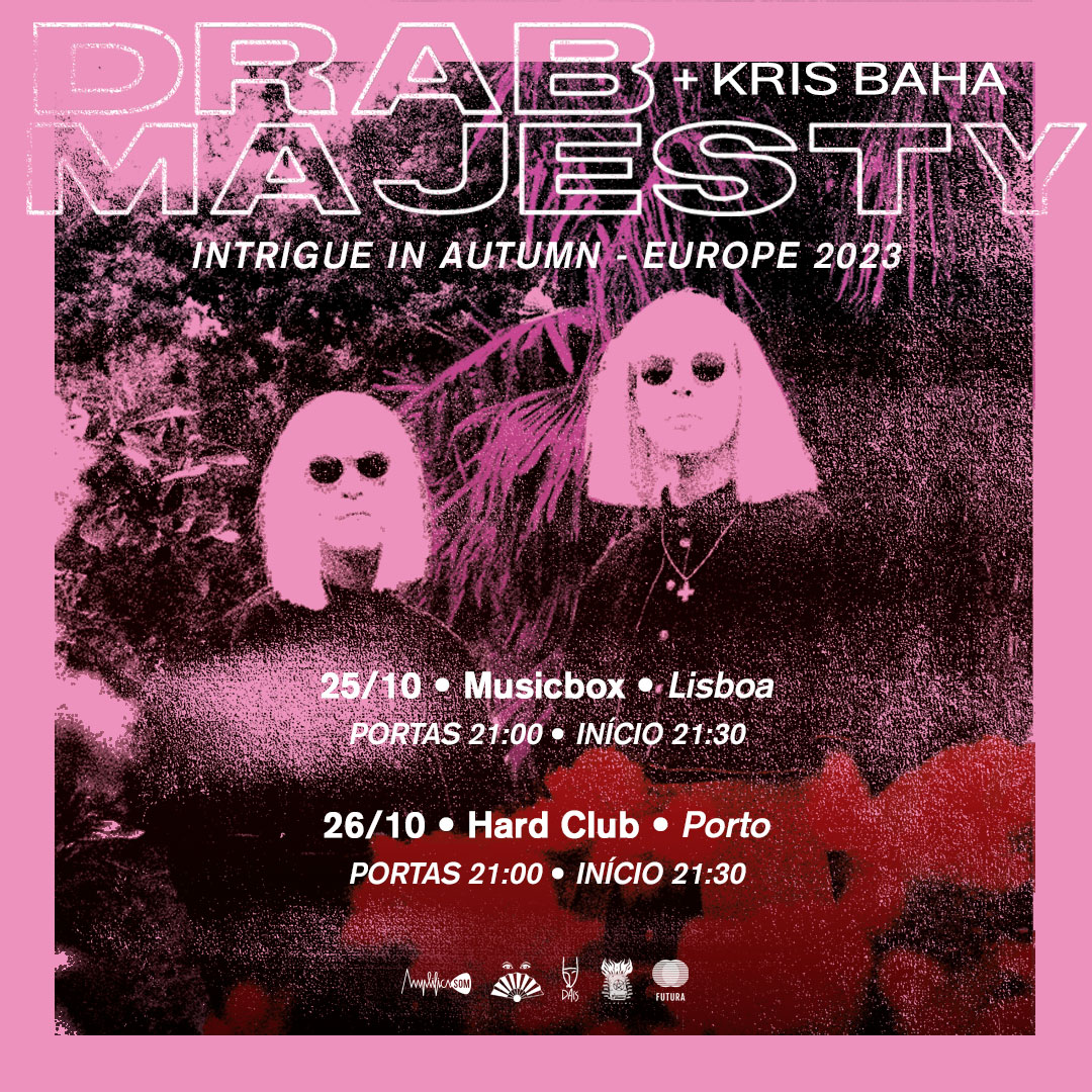 HOJE: <a href="/DrabMajesty/">DRAB MAJESTY</a> no <a href="/MUSICBOXLISBOA/">MUSICBOX LISBON</a> 💜
+ info/ últimos bilhetes: amplificasom.com