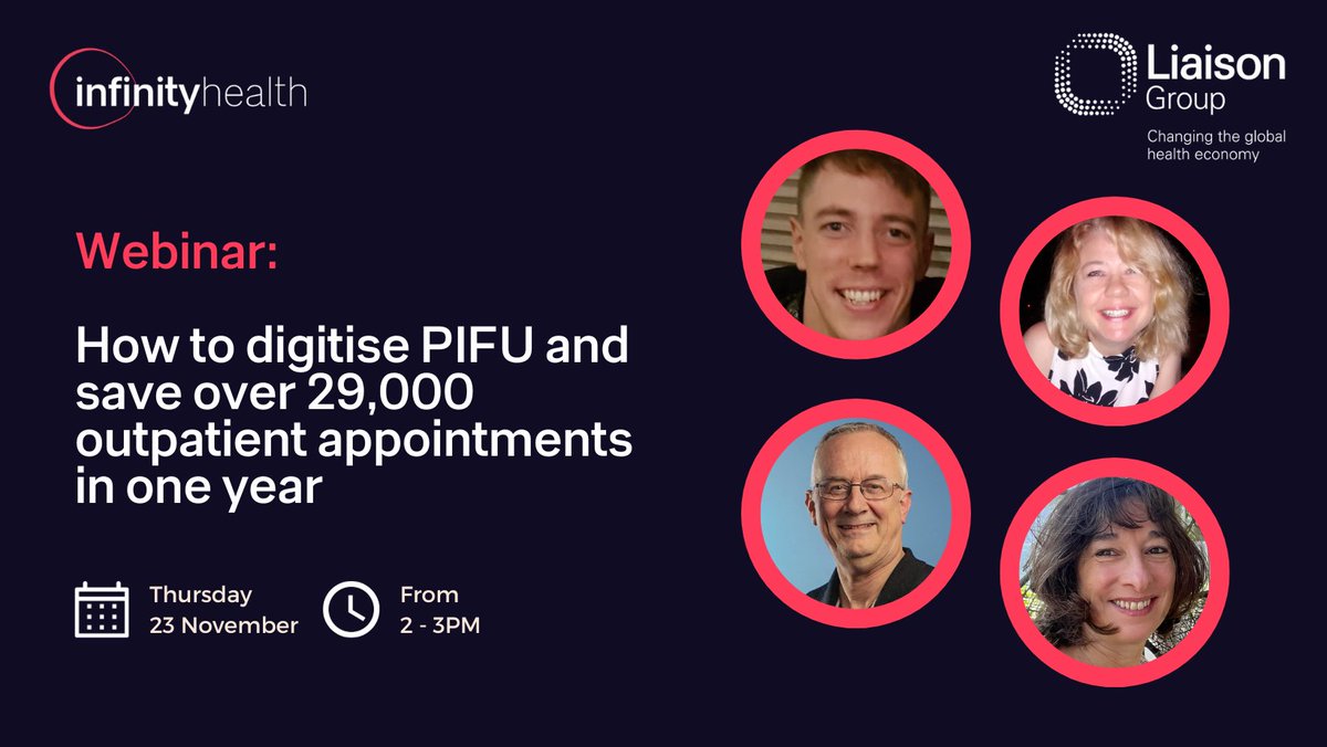 📣 As trusts look to move at least 5% of outpatient attendances on to #PIFU pathways, <a href="/NNUH/">Norfolk and Norwich University Hospitals</a> are sharing their experience of embedding personalised follow-ups that saved them over 29,000 appointments in one year.

Sign up here: infinity.health/news/free-webi…