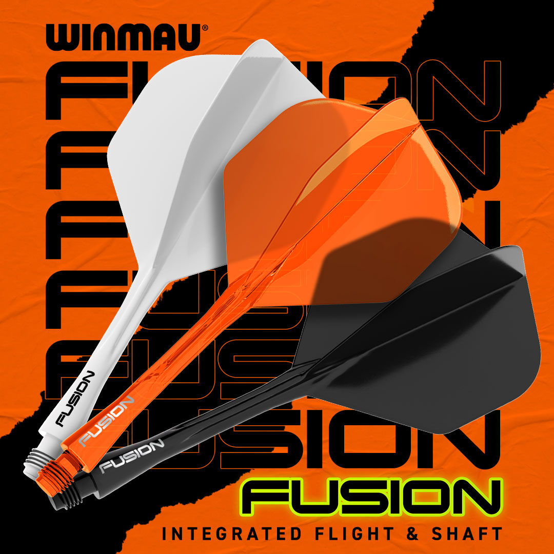 FUSION INTEGRATED FLIGHT &amp; SHAFT

The ultimate in Sports Engineered Performance. Complete integrated shaft and flight system with perfect 90 degree wing design for consistent trajectory.

Available with Darts Retailers

Full 2024 collection ➡️
bit.ly/4098tVe