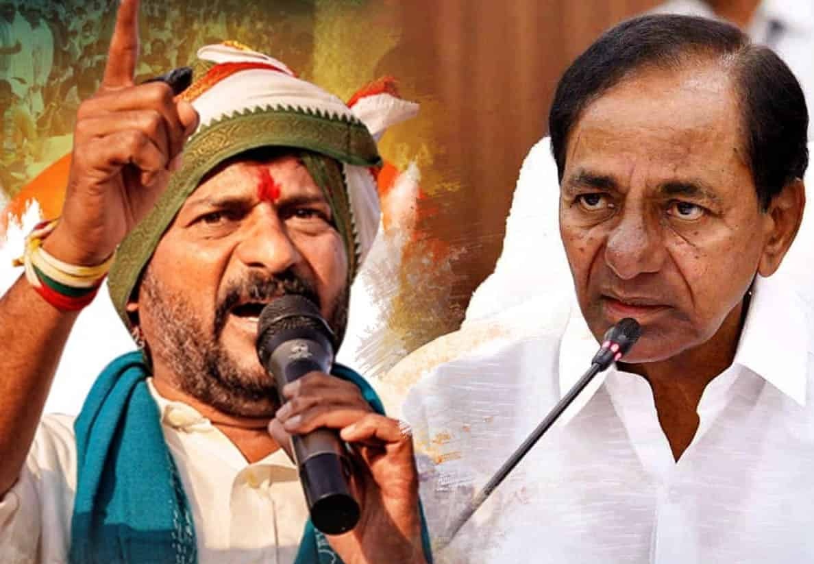 TELANGANA POLITICAL BREAKING:

#OpenChallenge: ahead of #TelanganaElections2023 Congress Chief #RevanthReddy's OPEN CHALLENGE to CM #KCR.!

📌Revanth Reddy DARES KCR to contest from #Kodangal if KCR has courage & Guts.

#TelanganaAssemblyElections2023