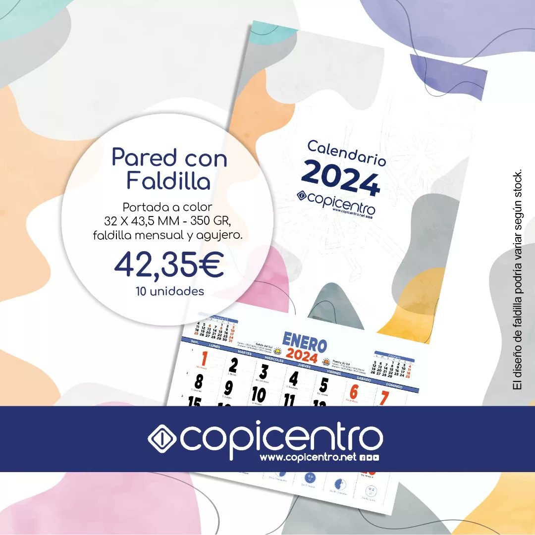 copicentro's tweet photo. Contamos con una amplia variedad:  calendario de bolsillo, de sobremesa sencillo, sobremesa con espiral, de pared... ¡Incluso con faldilla!

Pregúntanos sin compromiso :)

#calendarios #2024 #personalizados https://t.co/6mVdkVBy42