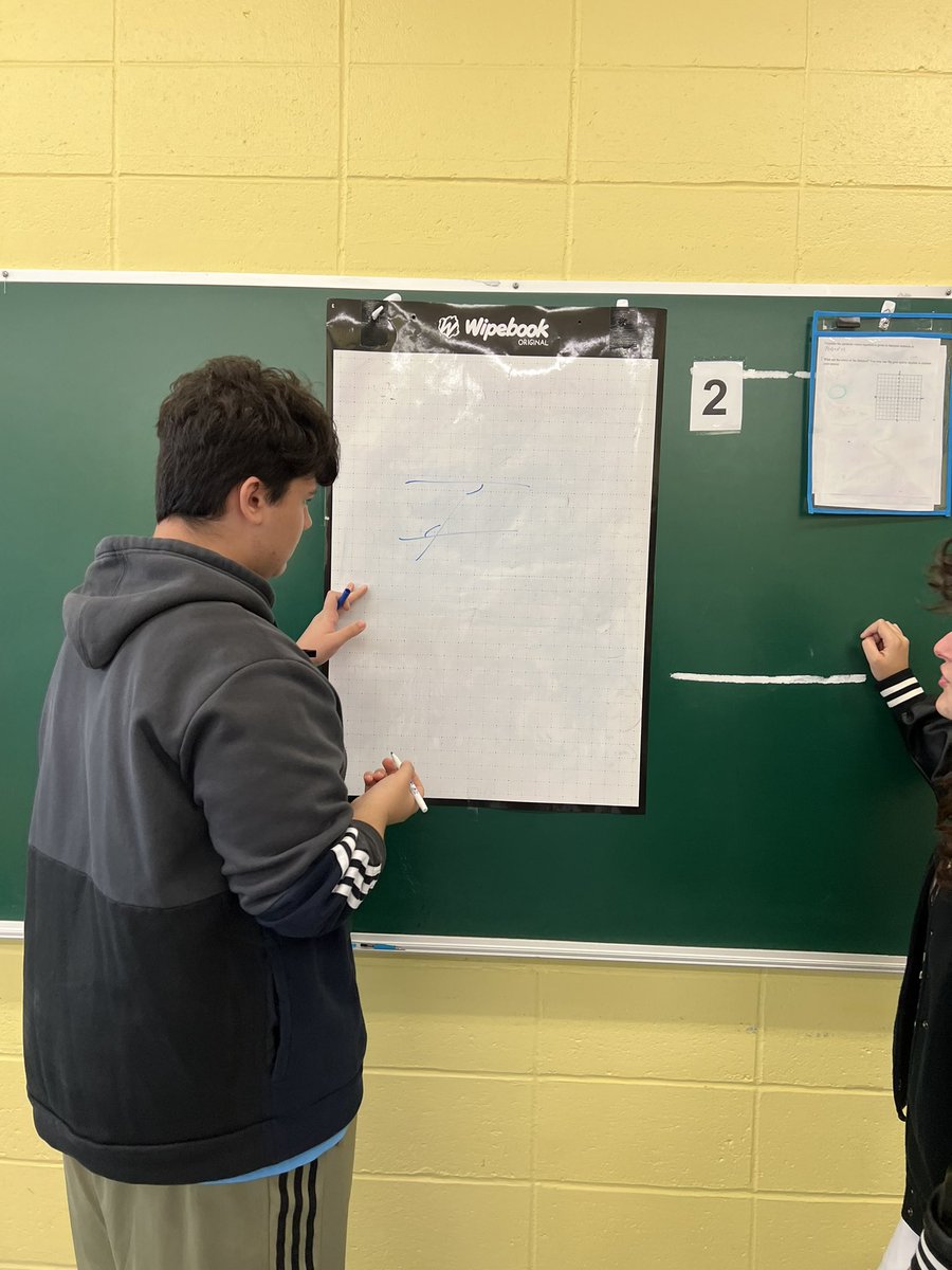 Taramauer's tweet photo. Students in Mrs. Madison’s Geometry class are having fun playing Geometry Pictionary to practice important vocabulary! @OSchoolsPR @TeachMitch @DianeProvvido @pgliljedahl #ThisIsOSD #OHSMath #ThinkingClassroom https://t.co/JA6SGfrRcn