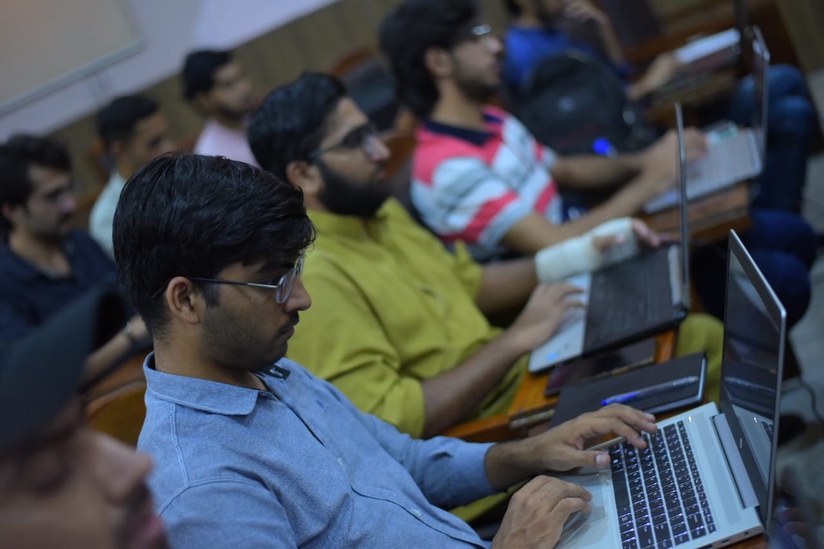 IgniteNTF's tweet photo. (g)📸 Dive into the Digital Transformation at KICS, UET Lahore! 🚀Witness the incredible learning journey unfolding at the #DigitalPakistan #CybersecurityHackathon2023 Hands-on Training Workshop!💡#LahoreWorkshop #MOITT #Ignite #Hackathon2023 #UETLahore #Cybersecurity https://t.co/Ry79cbC4z2