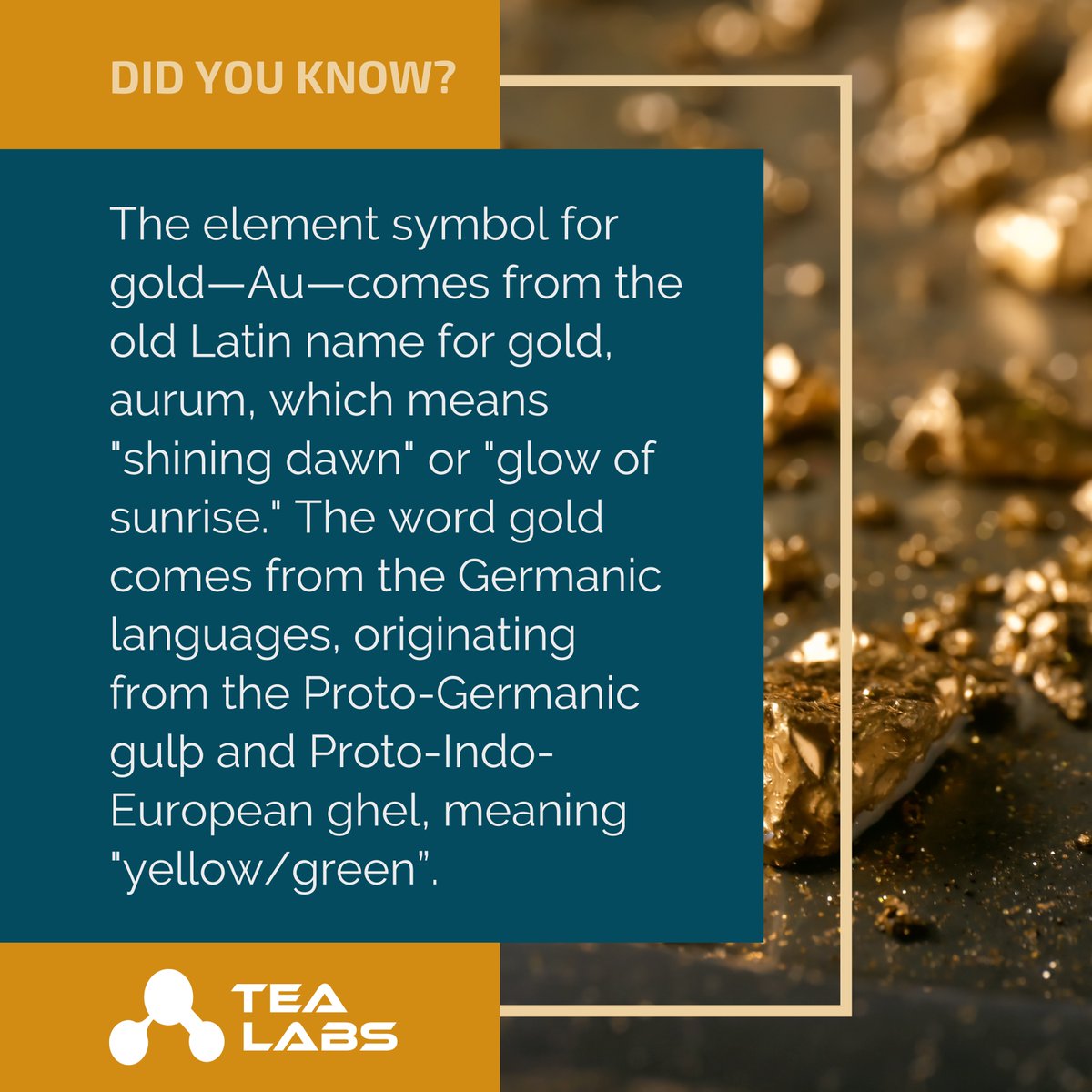 tealabsnam's tweet photo. Did you know this about gold? https://t.co/6pP9pSh1O9