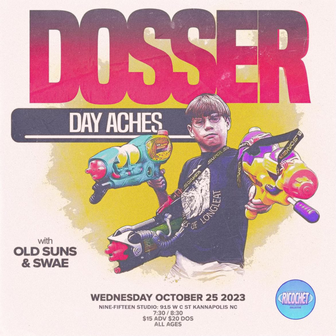 dossermd's tweet photo. Tour starts today. Come see us at Nine-Fifteen Studio in Kannapolis, NC w/ @dayachesva, @oldsunsmusic, &amp; Swae tonight! https://t.co/mDdbduK5Vy