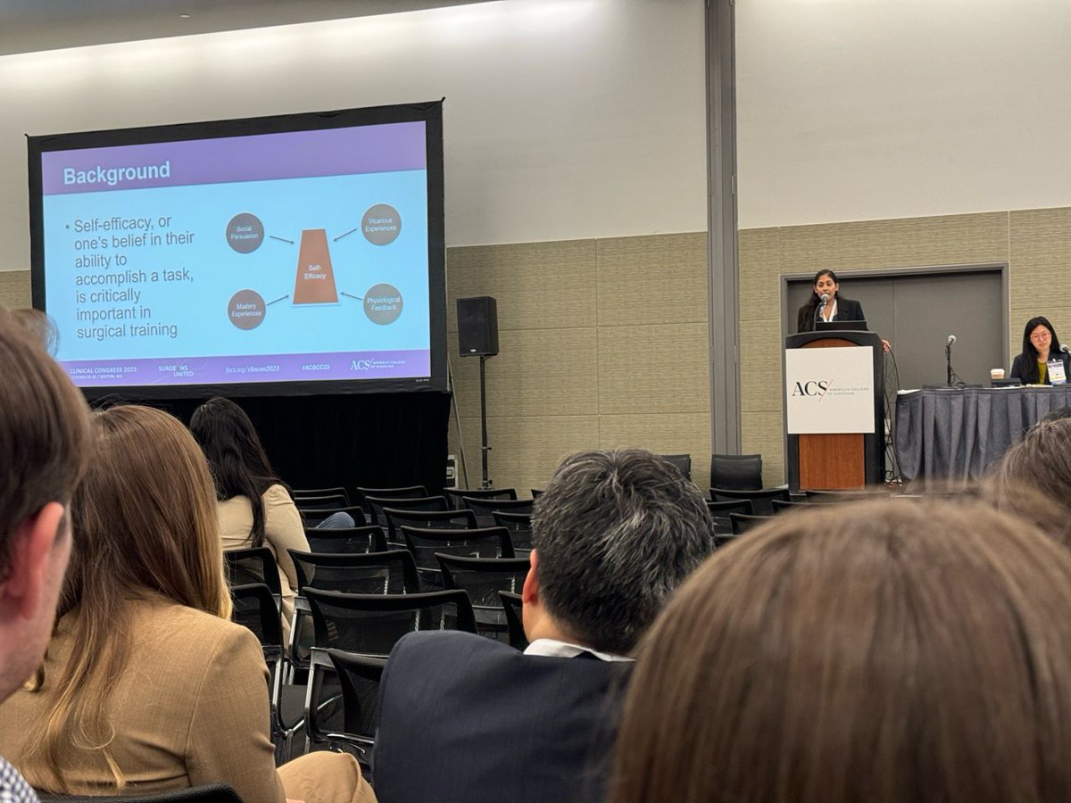 Collaboration of Surgical Education Fellows (@surgedfellows) on Twitter photo βΌοΈ<a href="/AnanyaAnandMD/">Ananya Anand</a> from <a href="/StanfordSurgery/">Stanford Surgery</a> presenting on self efficacy in surgery training. Non technical skills can (and should!) be targeted! #surged #ACSCC2023 π βΌοΈ<a href="/AnanyaAnandMD/">Ananya Anand</a> from <a href="/StanfordSurgery/">Stanford Surgery</a> presenting on self efficacy in surgery training. Non technical skills can (and should!) be targeted! #surged #ACSCC2023 π