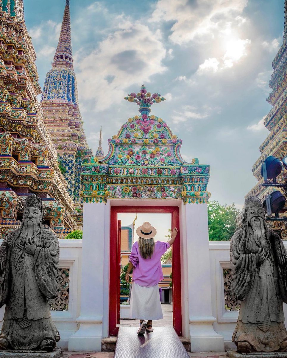 Situated in the bustling heart of Bangkok, Wat Pho, also known as the Temple of the Reclining Buddha, is a testament to Thailand's rich religious and architectural heritage. This historic temple complex is renowned for its colossal statue of a reclining Buddha, stretching an