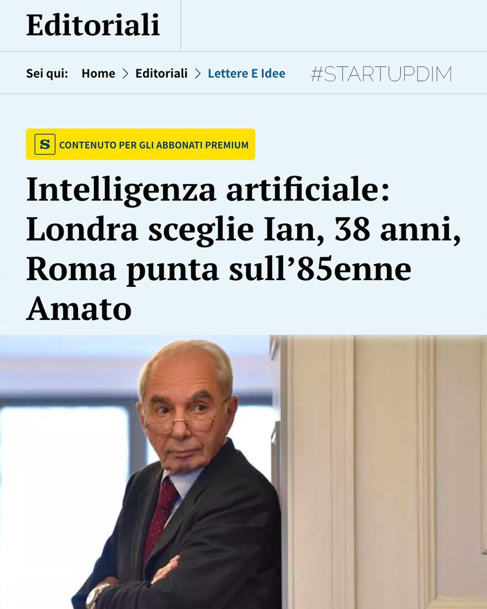 Vecchiaia Artificiale!
#startupdim #startup #ai #artificialintelligence #italia #amato #oldbutgold #daje #intelligenzaartificiale #workforit #workforyourself #workforglory