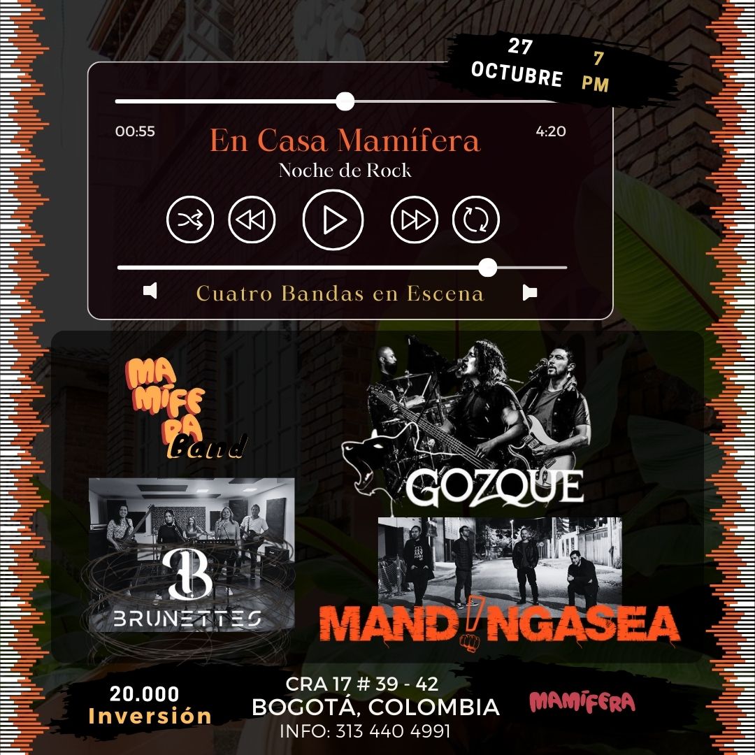 ¡Nueva fecha! Viernes 27 de Octubre en @casamamifera